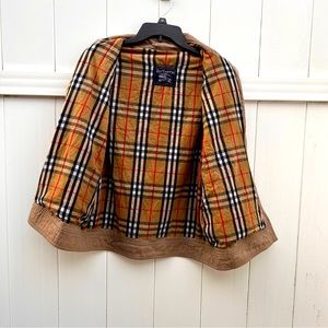 Burberry Short Khaki Jacket | Vintage 80s 90s Ladies Size 10